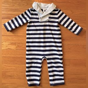 Janie and Jack Boys’ Collar One-Piece, Size 12-18 months